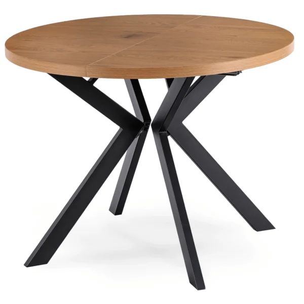product-2804-0 Masă extensibilă LUKAS 100–250 cm Stejar auriu/Negru