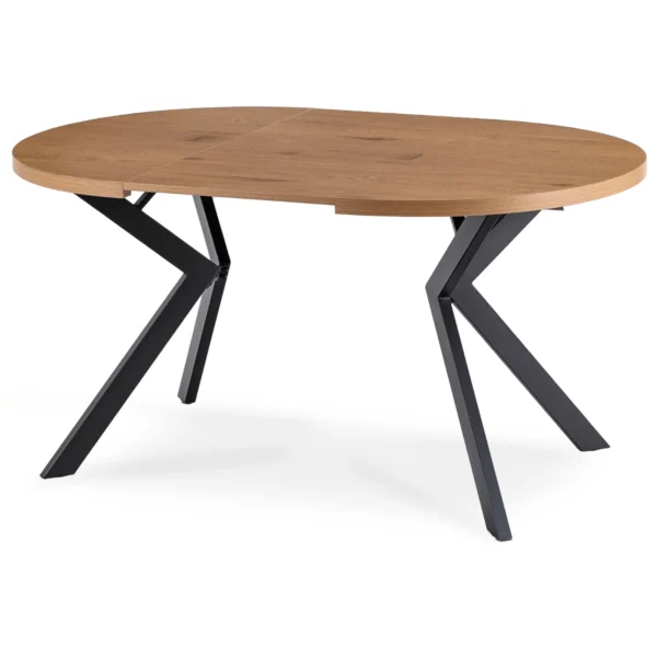 product-2804-6 Masă extensibilă LUKAS 100–250 cm Stejar auriu/Negru