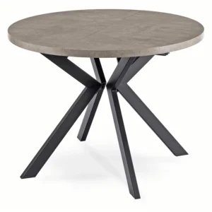 Masă extensibilă din ceramică VICTOR 160-240 cm Marmură albă/Negru