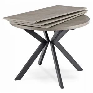 Masă extensibilă LUKAS 100–250 cm Beton/Negru