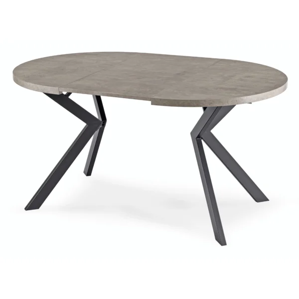 Masă extensibilă LUKAS 100–250 cm Beton/Negru