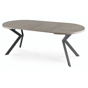 Masă extensibilă LUKAS 100–250 cm Beton/Negru