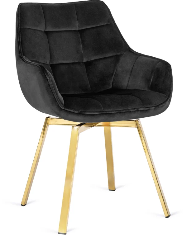 product-2808-6 Scaun pivotant MIA, velur negru