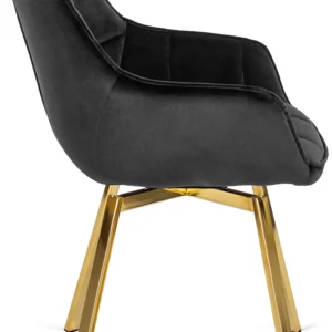 product-2808-8 Scaun pivotant MIA, velur negru