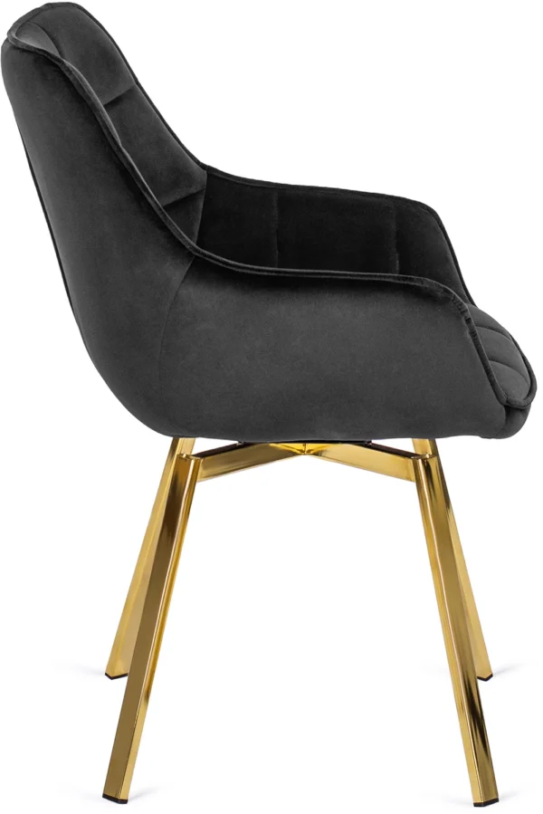 product-2808-8 Scaun pivotant MIA, velur negru