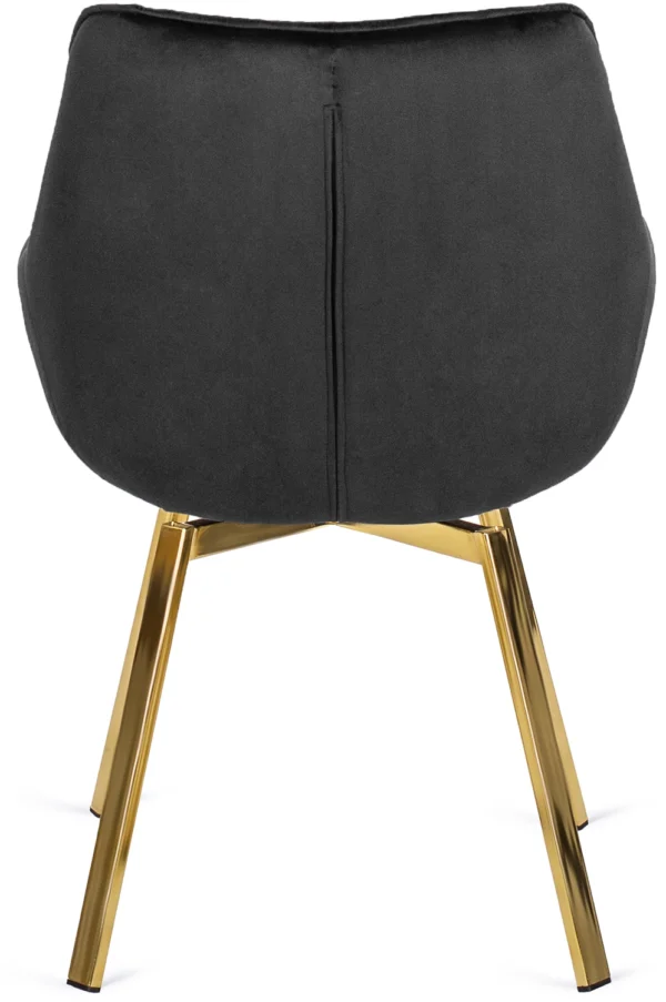 product-2808-9 Scaun pivotant MIA, velur negru