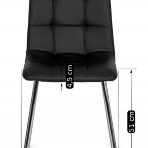 product-2809-4 Scaun ENZO negru Eco-piele — MOBILA