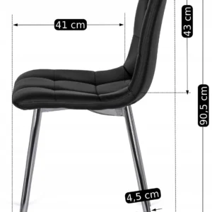 product-2809-5 Scaun ENZO negru Eco-piele — MOBILA