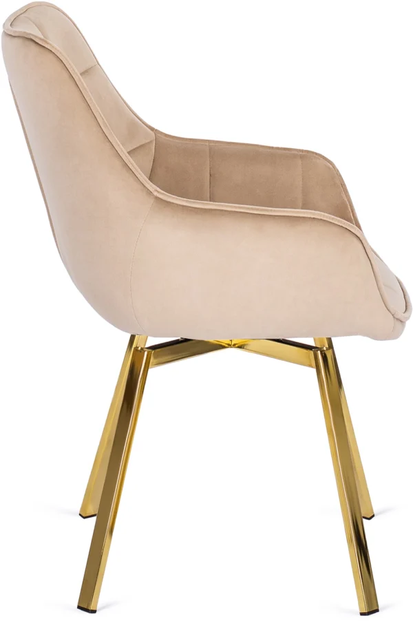 product-2810-6 Scaun pivotant MIA din velur bej