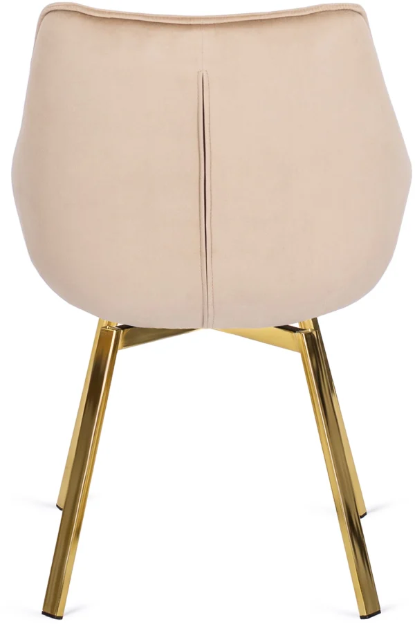 product-2810-7 Scaun pivotant MIA din velur bej