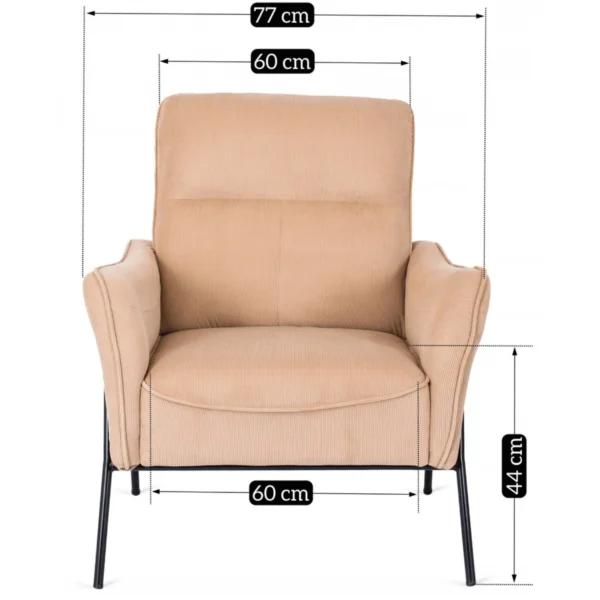 product-2811-5 Scaun reclinabil ALBERTO bej