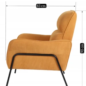 Scaun reclinabil ALBERTO Mustard