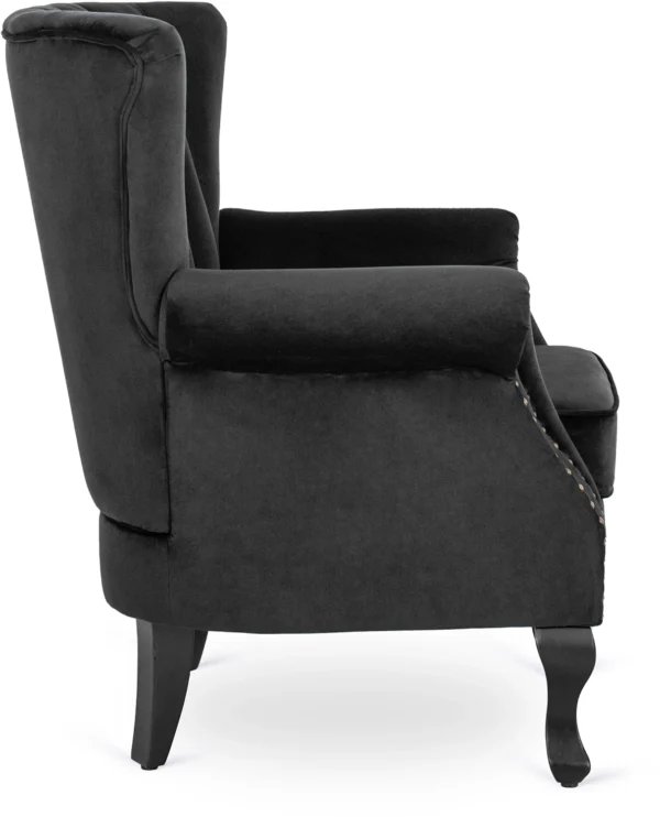 product-2813-2 Fotoliu MALLO din velur negru