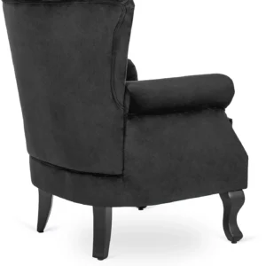 product-2813-4 Fotoliu MALLO din velur negru