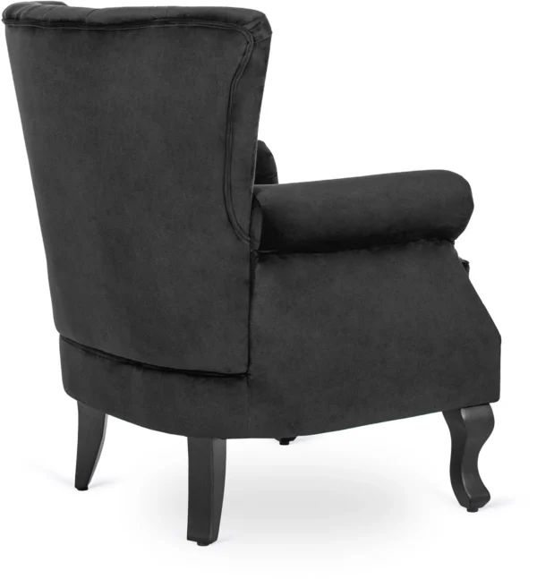 product-2813-4 Fotoliu MALLO din velur negru