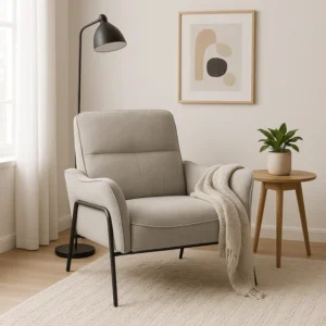 ALBERTO Fotoliu extensibil Gri