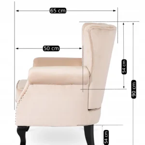 product-2815-6 Fotoliu MALLO din velur bej