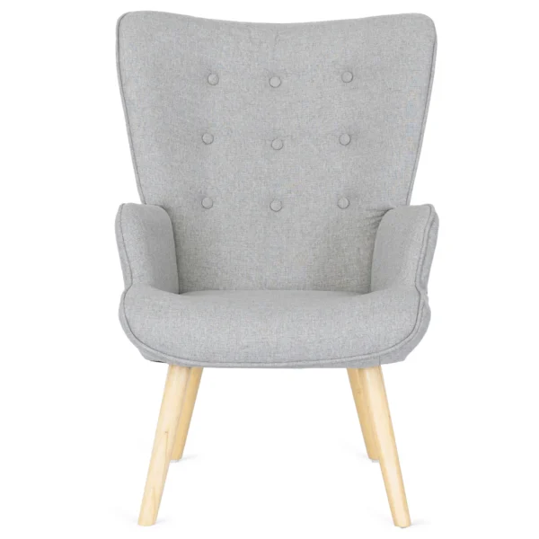 product-2824-1 Fotoliu de relaxare LOZANO 2 cu suport pentru picioare, gri — Fotolii cu taburet