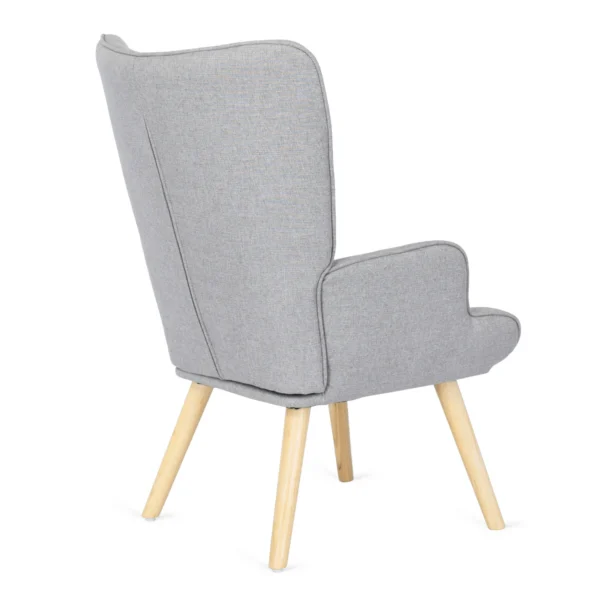 product-2824-2 Fotoliu de relaxare LOZANO 2 cu suport pentru picioare, gri — Fotolii cu taburet