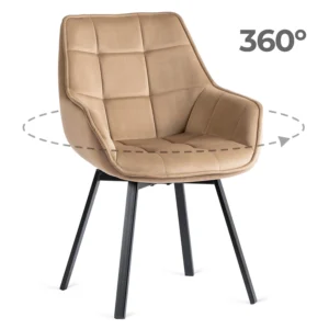 product-2825-0 Scaun pivotant LUNA din velur bej