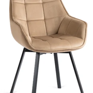 product-2825-4 Scaun pivotant LUNA din velur bej