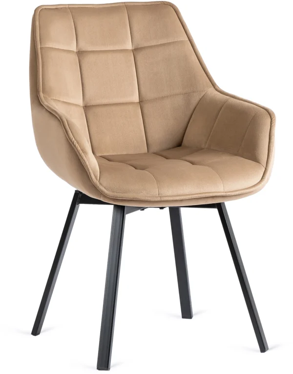 product-2825-4 Scaun pivotant LUNA din velur bej