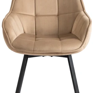 product-2825-5 Scaun pivotant LUNA din velur bej