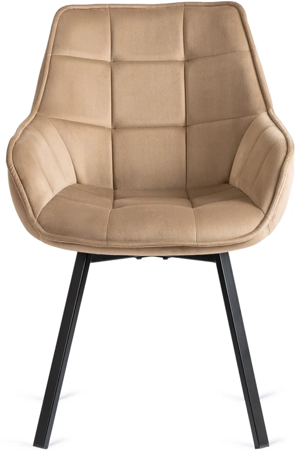 product-2825-5 Scaun pivotant LUNA din velur bej