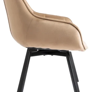 product-2825-6 Scaun pivotant LUNA din velur bej