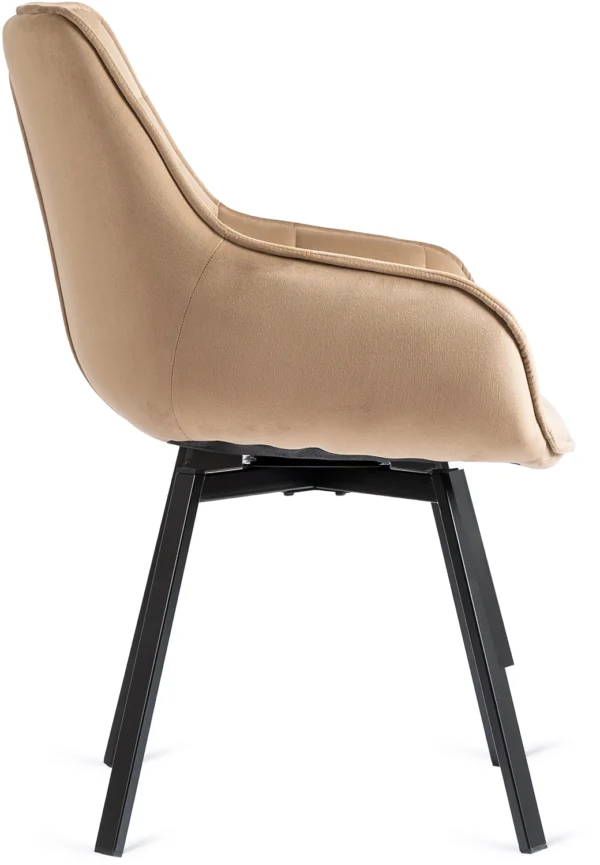 product-2825-6 Scaun pivotant LUNA din velur bej