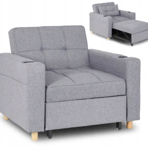 Fotoliu rabatabil SOLOR Gri