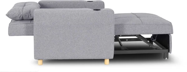 Fotoliu rabatabil SOLOR Gri