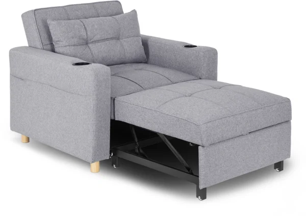 Fotoliu rabatabil SOLOR Gri