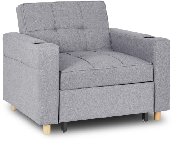 Fotoliu rabatabil SOLOR Gri