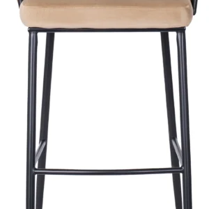 product-2830-1 FLORES hocker din catifea bej — MOBILA