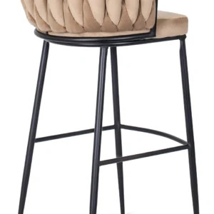 product-2830-2 FLORES hocker din catifea bej — MOBILA