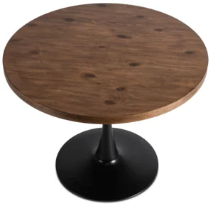 product-2832-6 LINO 100 cm Stejar rustic/masă neagră — Mese