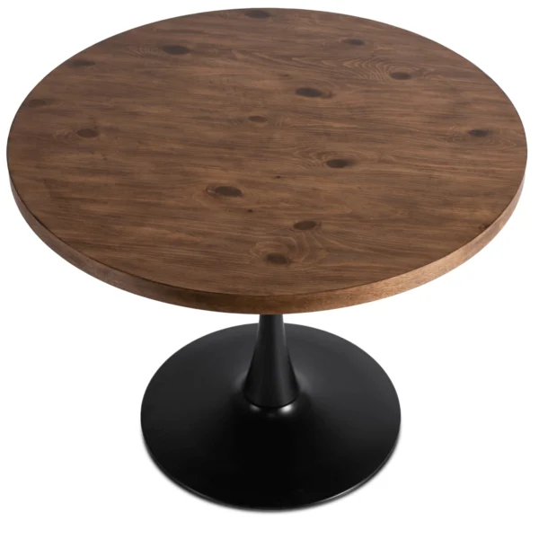 product-2832-6 LINO 100 cm Stejar rustic/masă neagră — Mese