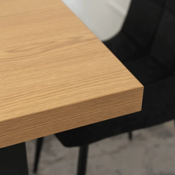 product-2837-3 Masa extensibilă EDWIN 160–260 cm Stejar auriu/Negru