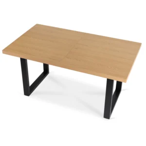 product-2837-4 Masa extensibilă EDWIN 160–260 cm Stejar auriu/Negru