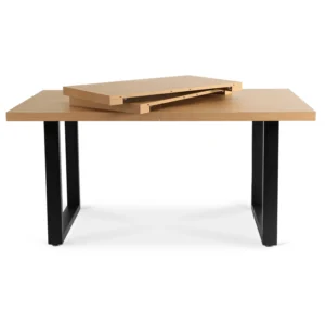 product-2837-6 Masa extensibilă EDWIN 160–260 cm Stejar auriu/Negru