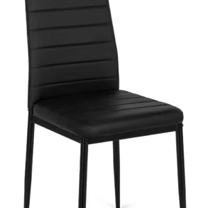 Scaun NARIS negru din piele ecologică