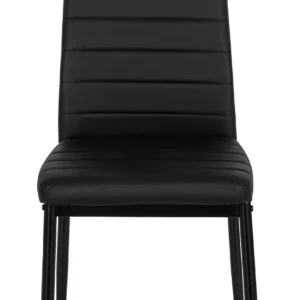 Scaun NARIS negru din piele ecologică