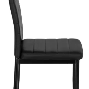 Scaun NARIS negru din piele ecologică