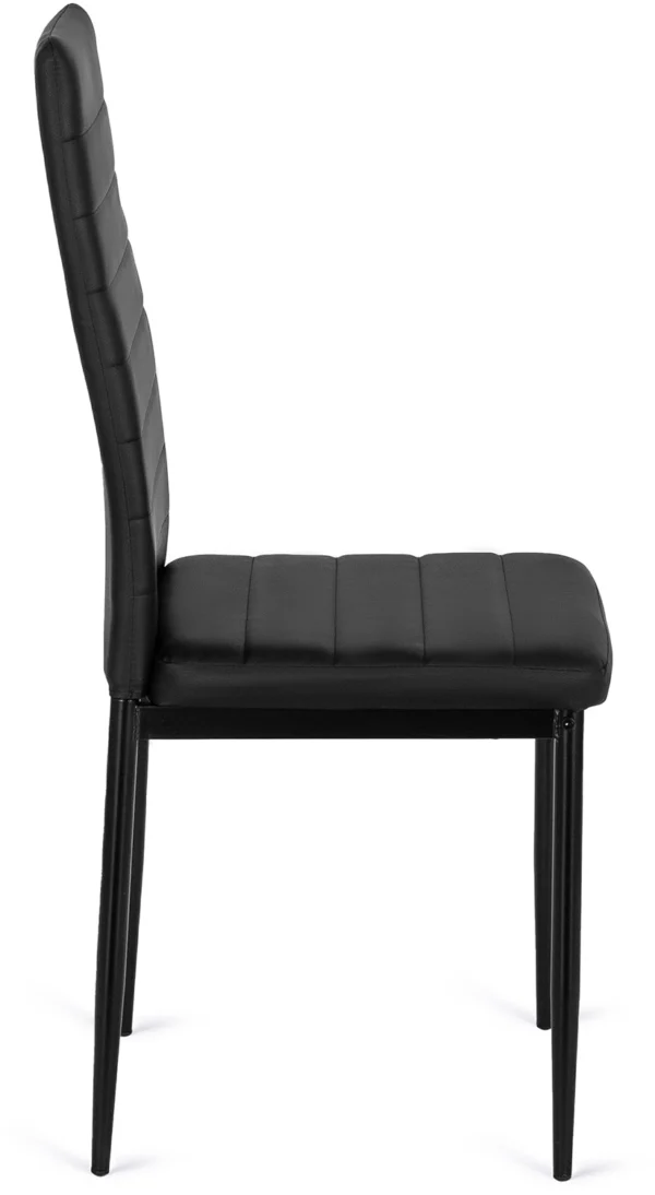 Scaun NARIS negru din piele ecologică