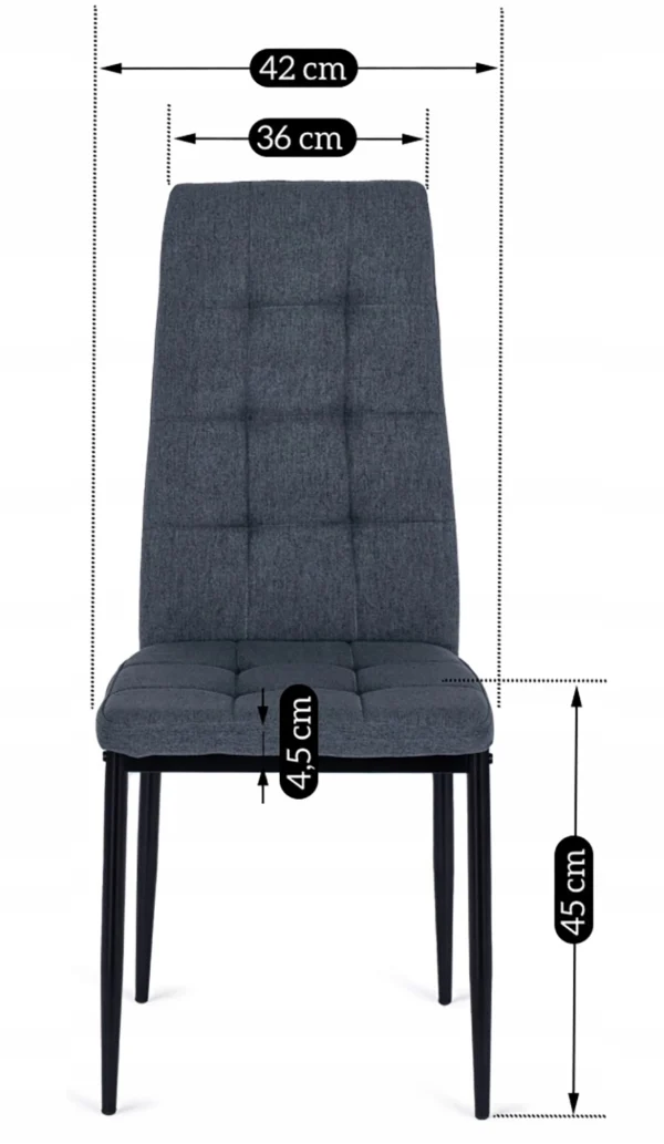 Scaun TEX Gri închis