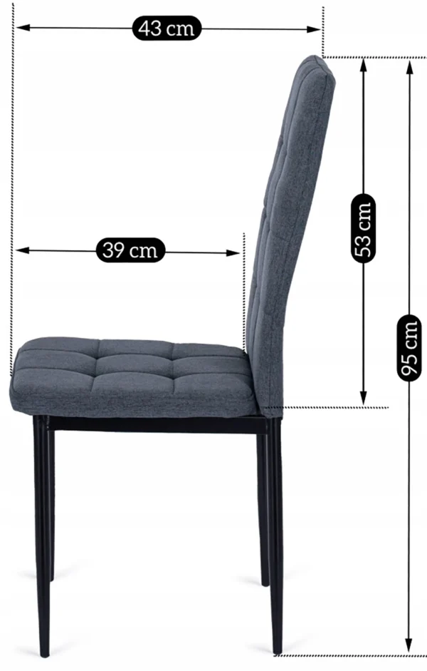 Scaun TEX Gri închis