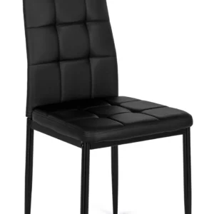 Scaun TEX 2 din piele ecologică neagră