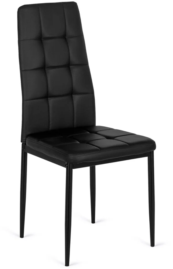 Scaun TEX 2 din piele ecologică neagră