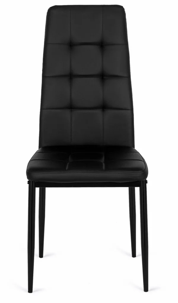 Scaun TEX 2 din piele ecologică neagră